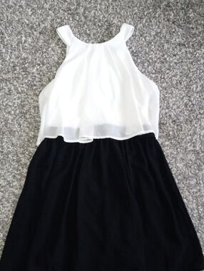 Amy Byer Girl Dress White And Black Size 16